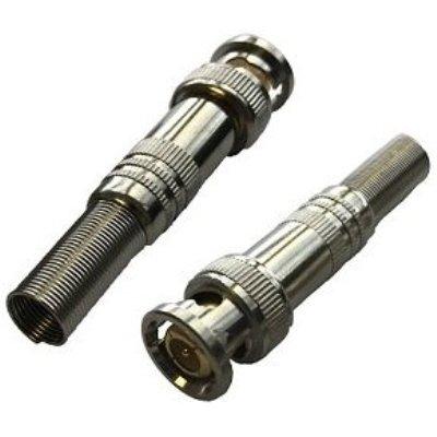 CONECTOR BNC MACHO COM MOLA E PARAFUSO