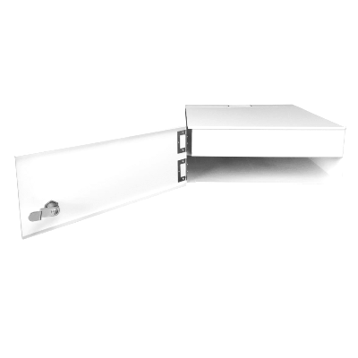 RACK CFTV HORIZONTAL BRANCO 350L X 355P X 135A