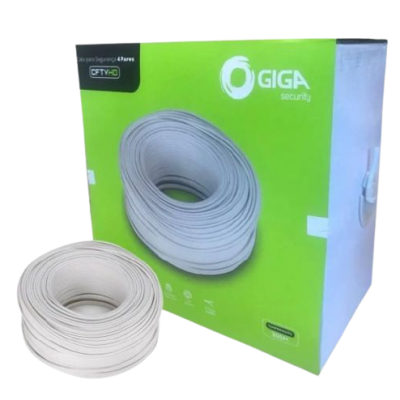 CABO REDE 4 PARES - 0.51MM CX305M BRANCO COBREADO - GIGASECURITY