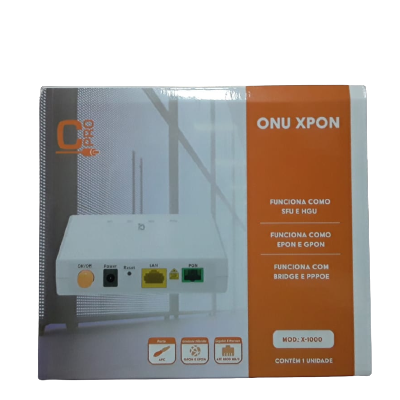 ONU XPON X-1000 - HIBRIDA GPON/EPON HOMOLOGADA